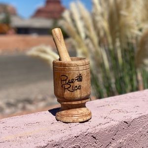 Wood Mortar & Pestle, Puerto Rico